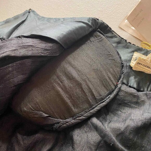 Vintage Judith Ann Creations Jacket Womens Medium Black Silk Beaded Sequined NEW - Picture 9 of 12